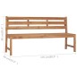 vidaXL Panchina da Giardino 170 cm in Legno Massello di Teak vidaXL Panchina da Giardino 170 cm in Legno Massello di Teak