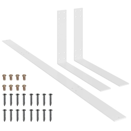 vidaXL Schienale per Divano a Pallet Bianco 110 cm in Ferro