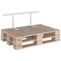 vidaXL Schienale per Divano a Pallet Bianco 110 cm in Ferro