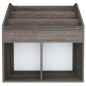 Portariviste Bambini Grigio e Sonoma 71x30x78,5 cm Truciolato Portariviste Bambini Grigio e Sonoma 71x30x78,5 cm Truciolato