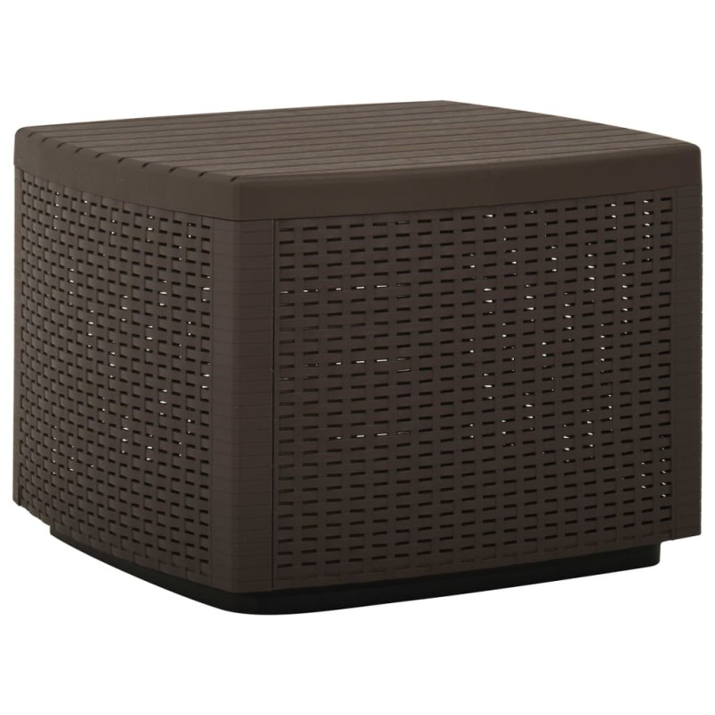 vidaXL Tavolo da Giardino Mocca 53x53x40 cm in Plastica vidaXL Tavolo da Giardino Mocca 53x53x40 cm in Plastica