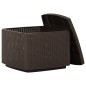 vidaXL Tavolo da Giardino Mocca 53x53x40 cm in Plastica vidaXL Tavolo da Giardino Mocca 53x53x40 cm in Plastica