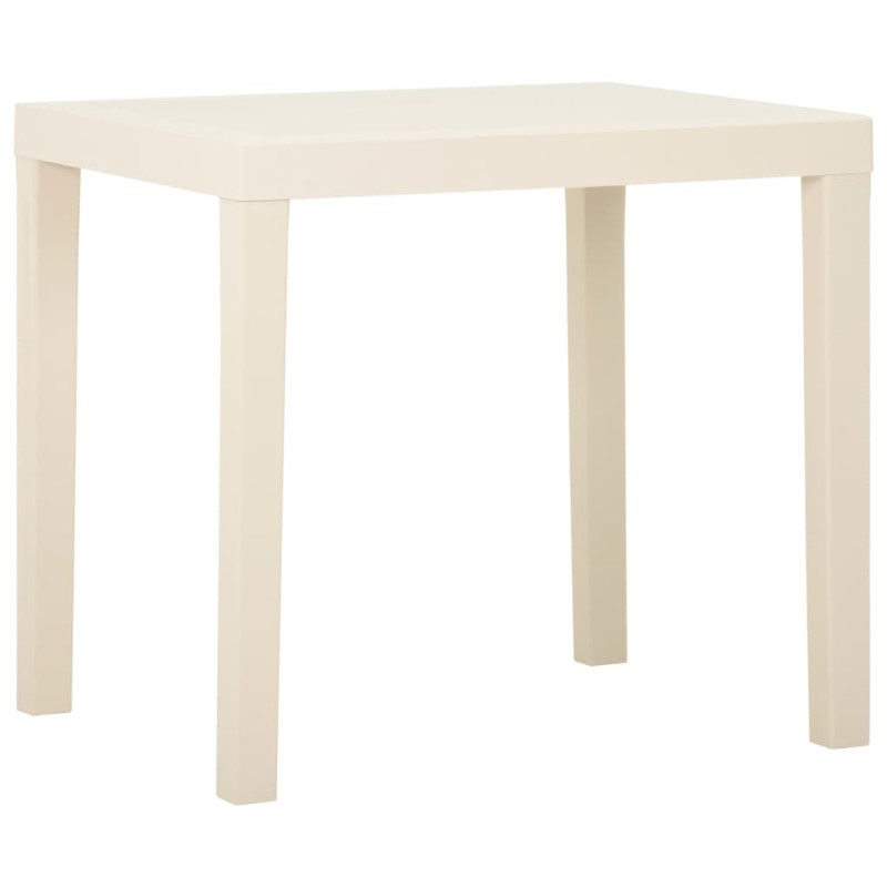 vidaXL Tavolo da Giardino Bianco 79x65x72 cm in Plastica vidaXL Tavolo da Giardino Bianco 79x65x72 cm in Plastica
