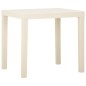 vidaXL Tavolo da Giardino Bianco 79x65x72 cm in Plastica vidaXL Tavolo da Giardino Bianco 79x65x72 cm in Plastica