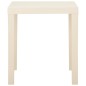 vidaXL Tavolo da Giardino Bianco 79x65x72 cm in Plastica vidaXL Tavolo da Giardino Bianco 79x65x72 cm in Plastica