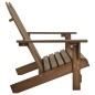 vidaXL Sedia 2 Posti da Giardino Adirondack in Abete Massello Marrone