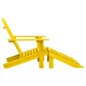 vidaXL Sedia Giardino Adirondack con Ottomana Massello di Abete Gialla vidaXL Sedia Giardino Adirondack con Ottomana Massello di Abete Gialla