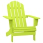 vidaXL Sedia da Giardino Adirondack in Legno Massello di Abete Verde vidaXL Sedia da Giardino Adirondack in Legno Massello di Abete Verde