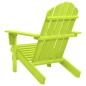 vidaXL Sedia da Giardino Adirondack in Legno Massello di Abete Verde vidaXL Sedia da Giardino Adirondack in Legno Massello di Abete Verde