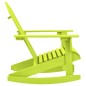 vidaXL Sedia a Dondolo da Giardino Adirondack Massello di Abete Verde vidaXL Sedia a Dondolo da Giardino Adirondack Massello di Abete Verde