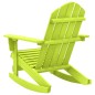 vidaXL Sedia a Dondolo da Giardino Adirondack Massello di Abete Verde vidaXL Sedia a Dondolo da Giardino Adirondack Massello di Abete Verde
