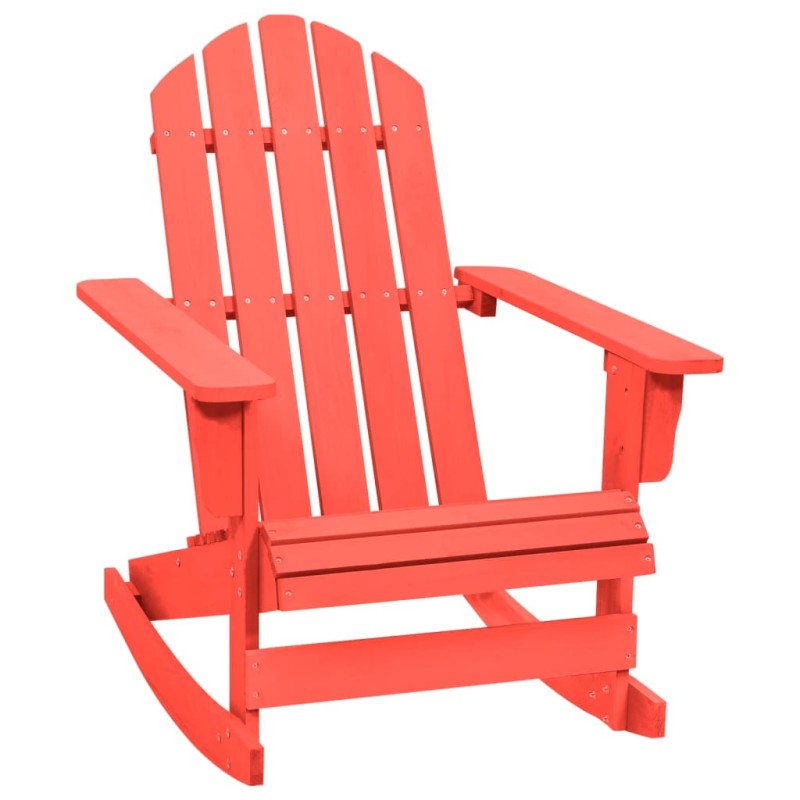 vidaXL Sedia da Giardino Adirondack a Dondolo Massello di Abete Rosso vidaXL Sedia da Giardino Adirondack a Dondolo Massello di Abete Rosso