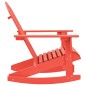 vidaXL Sedia da Giardino Adirondack a Dondolo Massello di Abete Rosso vidaXL Sedia da Giardino Adirondack a Dondolo Massello di Abete Rosso