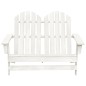 vidaXL Sedia 2 Posti da Giardino Adirondack in Abete Massello Bianco vidaXL Sedia 2 Posti da Giardino Adirondack in Abete Massello Bianco