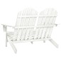 vidaXL Sedia 2 Posti da Giardino Adirondack in Abete Massello Bianco vidaXL Sedia 2 Posti da Giardino Adirondack in Abete Massello Bianco