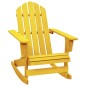 vidaXL Sedia a Dondolo da Giardino Adirondack Massello di Abete Giallo vidaXL Sedia a Dondolo da Giardino Adirondack Massello di Abete Giallo