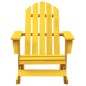 vidaXL Sedia a Dondolo da Giardino Adirondack Massello di Abete Giallo vidaXL Sedia a Dondolo da Giardino Adirondack Massello di Abete Giallo