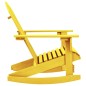 vidaXL Sedia a Dondolo da Giardino Adirondack Massello di Abete Giallo vidaXL Sedia a Dondolo da Giardino Adirondack Massello di Abete Giallo