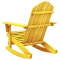 vidaXL Sedia a Dondolo da Giardino Adirondack Massello di Abete Giallo vidaXL Sedia a Dondolo da Giardino Adirondack Massello di Abete Giallo