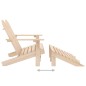 vidaXL Sedia 2 Posti Adirondack con Ottomana in Abete Massello vidaXL Sedia 2 Posti Adirondack con Ottomana in Abete Massello