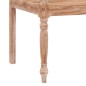 vidaXL Panca Batavia 120 cm Bianco Slavato Massello di Teak vidaXL Panca Batavia 120 cm Bianco Slavato Massello di Teak