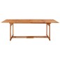 vidaXL Tavolo da Pranzo per Esterni 220x90x75cm Legno Massello Acacia