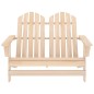 vidaXL Sedia da Giardino Adirondack 2 Posti in Legno Massello di Abete vidaXL Sedia da Giardino Adirondack 2 Posti in Legno Massello di Abete