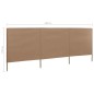 Paravento a 3 Pannelli in Tessuto 400x160 cm Grigio Talpa Paravento a 3 Pannelli in Tessuto 400x160 cm Grigio Talpa