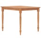 vidaXL Tavolo Batavia 85x85x75 cm in Massello di Teak