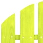 vidaXL Sedia 2 Posti Adirondack con Ottomana in Abete Massello Verde vidaXL Sedia 2 Posti Adirondack con Ottomana in Abete Massello Verde