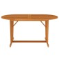 vidaXL Tavolo da Giardino 160x85x75 cm in Legno Massello di Eucalipto