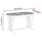 vidaXL Tavolo da Giardino 160x85x75 cm in Legno Massello di Eucalipto