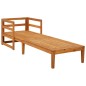 vidaXL Lettino Prendisole con Cuscini Bianco Crema in Acacia Massello vidaXL Lettino Prendisole con Cuscini Bianco Crema in Acacia Massello
