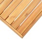 vidaXL Set Tavolino Poggiapiedi da Giardino Cuscino Massello d'Acacia vidaXL Set Tavolino Poggiapiedi da Giardino Cuscino Massello d'Acacia