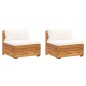 vidaXL Divano da Giardino a 2 Posti e Cuscini Legno Massello di Acacia vidaXL Divano da Giardino a 2 Posti e Cuscini Legno Massello di Acacia