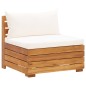 vidaXL Divano da Giardino a 2 Posti e Cuscini Legno Massello di Acacia vidaXL Divano da Giardino a 2 Posti e Cuscini Legno Massello di Acacia