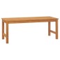 vidaXL Panchina da Giardino 114 cm in Legno Massello di Teak vidaXL Panchina da Giardino 114 cm in Legno Massello di Teak