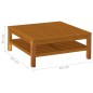 vidaXL Tavolino da Caffè 65x65x35 cm in Legno Massello di Acacia