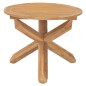 vidaXL Tavolo da Pranzo da Giardino Ø90x75cm in Legno Massello di Teak vidaXL Tavolo da Pranzo da Giardino Ø90x75cm in Legno Massello di Teak