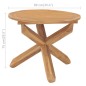 vidaXL Tavolo da Pranzo da Giardino Ø90x75cm in Legno Massello di Teak vidaXL Tavolo da Pranzo da Giardino Ø90x75cm in Legno Massello di Teak
