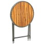 vidaXL Tavolino da Tè Grigio 60 cm in Polyrattan e Massello di Acacia vidaXL Tavolino da Tè Grigio 60 cm in Polyrattan e Massello di Acacia