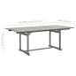 vidaXL Tavolo da Pranzo per Esterni (150-200)x100x75cm Massello Acacia vidaXL Tavolo da Pranzo per Esterni (150-200)x100x75cm Massello Acacia