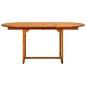 vidaXL Tavolo da Pranzo per Esterni (120-170)x80x75 cm in Legno Acacia vidaXL Tavolo da Pranzo per Esterni (120-170)x80x75 cm in Legno Acacia