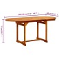 vidaXL Tavolo da Pranzo per Esterni (120-170)x80x75 cm in Legno Acacia vidaXL Tavolo da Pranzo per Esterni (120-170)x80x75 cm in Legno Acacia