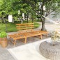 vidaXL Panca da Giardino 2-in-1 190 cm in Legno Massello di Acacia vidaXL Panca da Giardino 2-in-1 190 cm in Legno Massello di Acacia