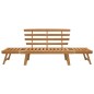 vidaXL Panca da Giardino 2-in-1 190 cm in Legno Massello di Acacia vidaXL Panca da Giardino 2-in-1 190 cm in Legno Massello di Acacia