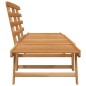 vidaXL Panca da Giardino 2-in-1 190 cm in Legno Massello di Acacia vidaXL Panca da Giardino 2-in-1 190 cm in Legno Massello di Acacia