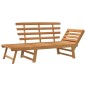 vidaXL Panca da Giardino 2-in-1 190 cm in Legno Massello di Acacia vidaXL Panca da Giardino 2-in-1 190 cm in Legno Massello di Acacia