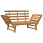 vidaXL Panca da Giardino 2-in-1 190 cm in Legno Massello di Acacia vidaXL Panca da Giardino 2-in-1 190 cm in Legno Massello di Acacia