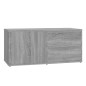 Mobile Porta TV Grigio Sonoma 80x34x36 cm in Legno Multistrato Mobile Porta TV Grigio Sonoma 80x34x36 cm in Legno Multistrato